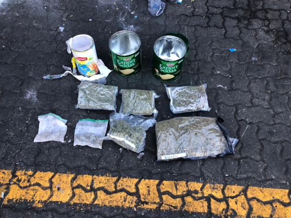 Ocupan 7 paquetes de marihuana en el puerto de Haina