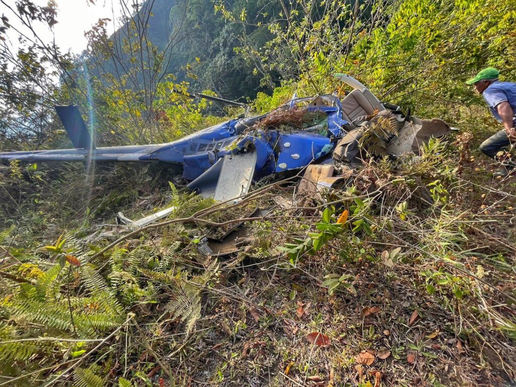 Cae Helicóptero en San Cristóbal